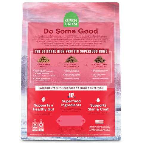 Back Image of Beef Epic Blend in Red Packaging
