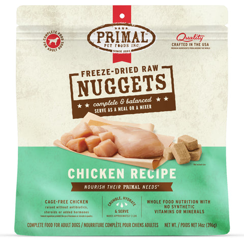 Front Image of Primal Chicken Freeze-Dried Food 14oz